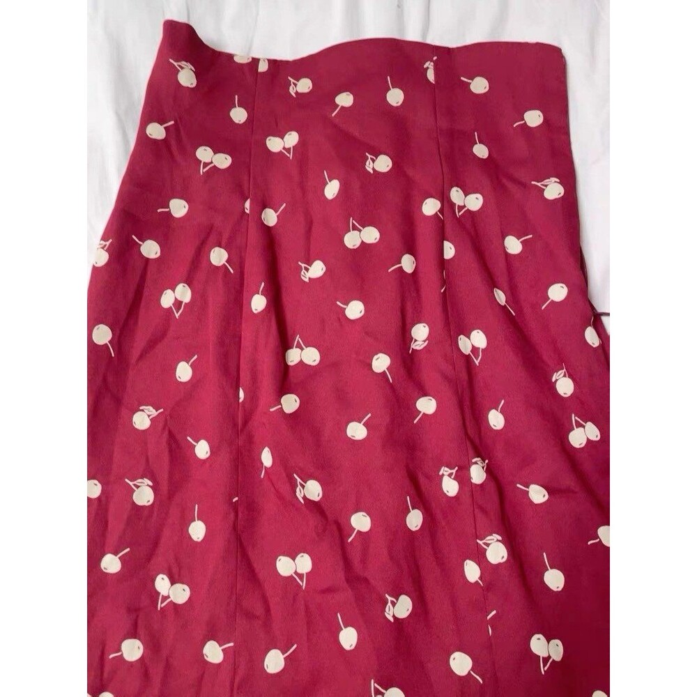 Cherry Print Maxi Skirt Size Small - Picture 2 of 3